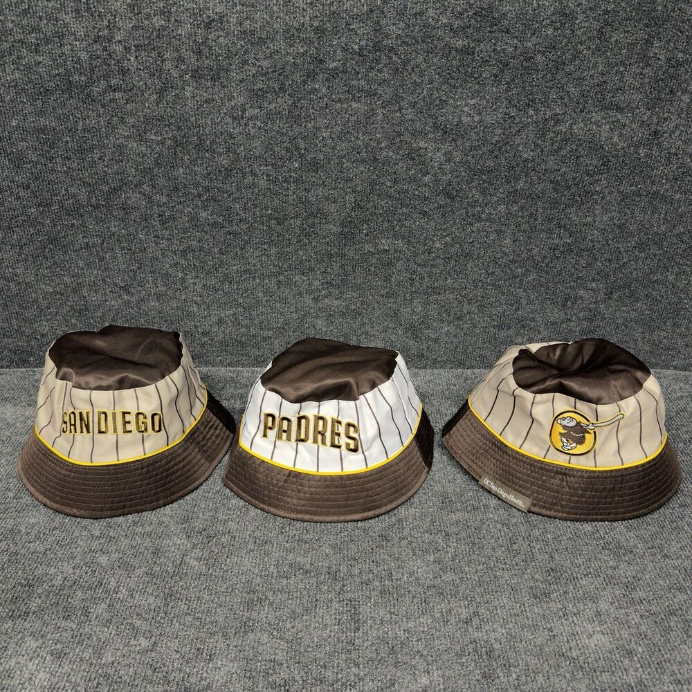 Lot Of 3 San Diego Padres Reversible Bucket - 7/30/26 Stadium Giveaway
